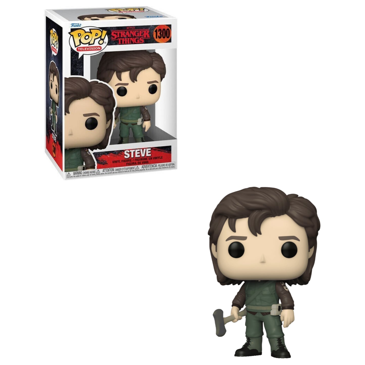 Funko POP! TV: Stranger Things - Hunter Steve #1300 Figure