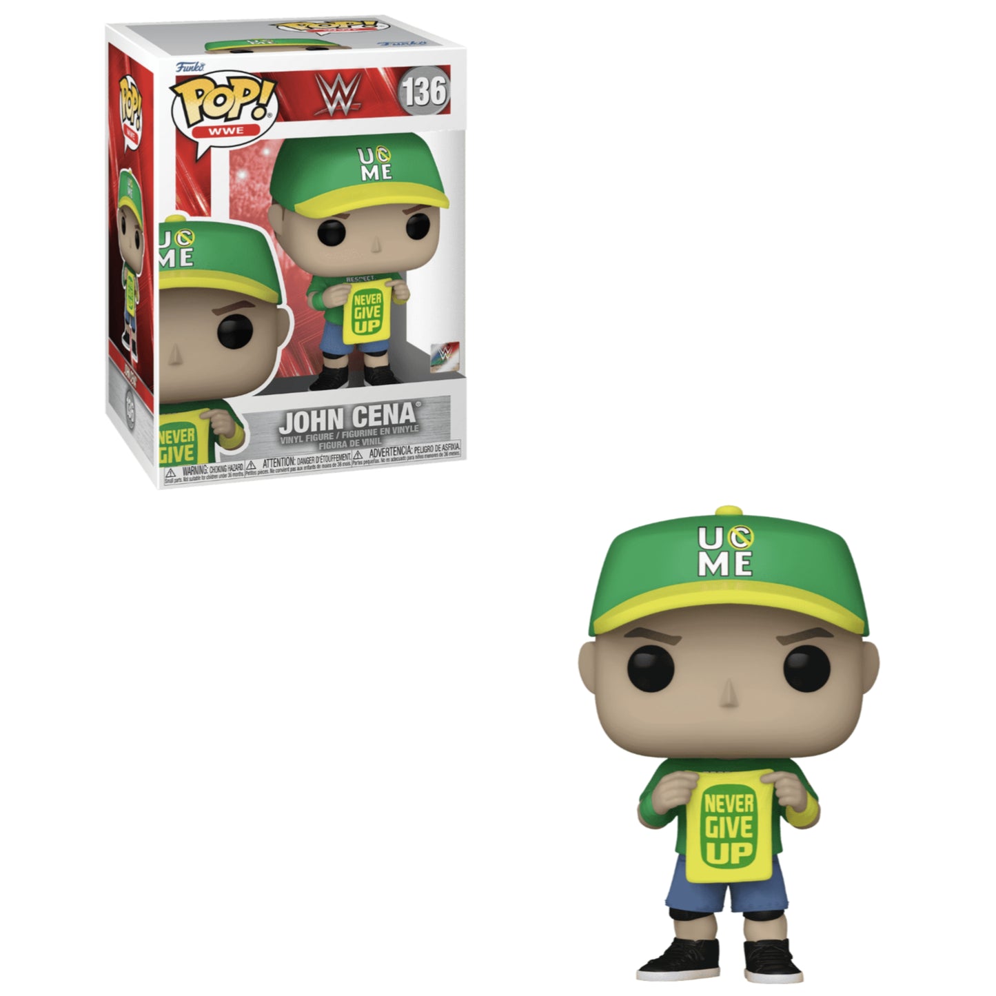 Funko POP! WWE: John Cena(Never give up) #136 Figure
