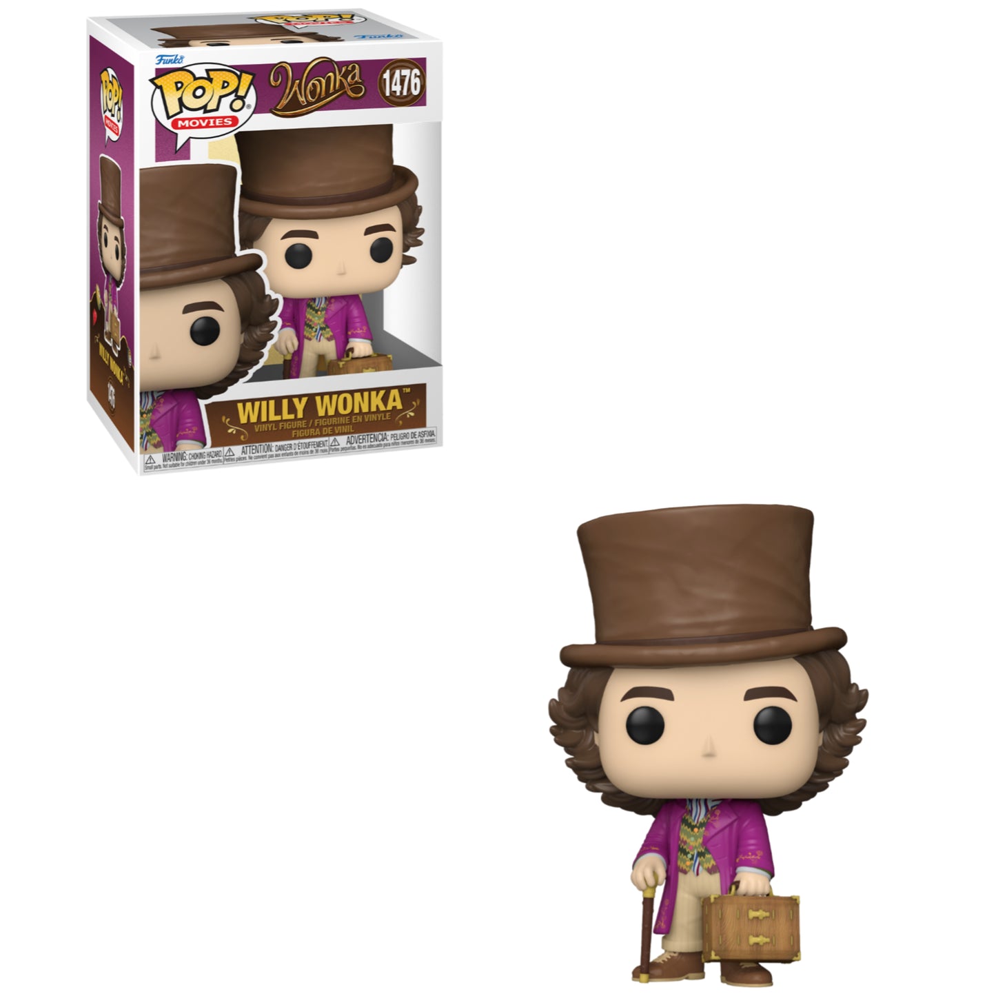 Funko POP! Movies: Willy Wonka & the Chocolate Factory - Willy Wonka #1476 Figure