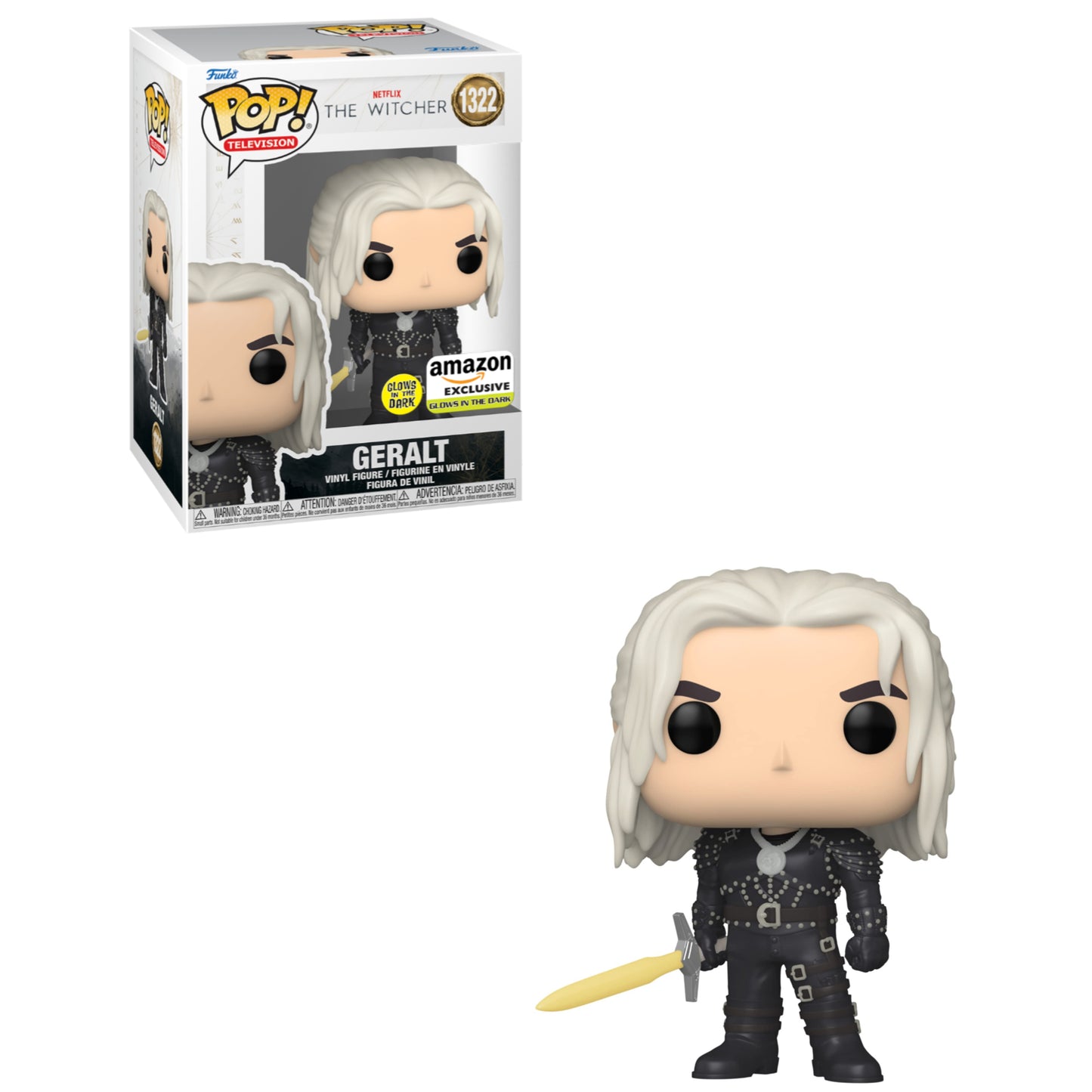Funko POP! TV: The Witcher - Geralt with sword(Glow) #1322 Figure