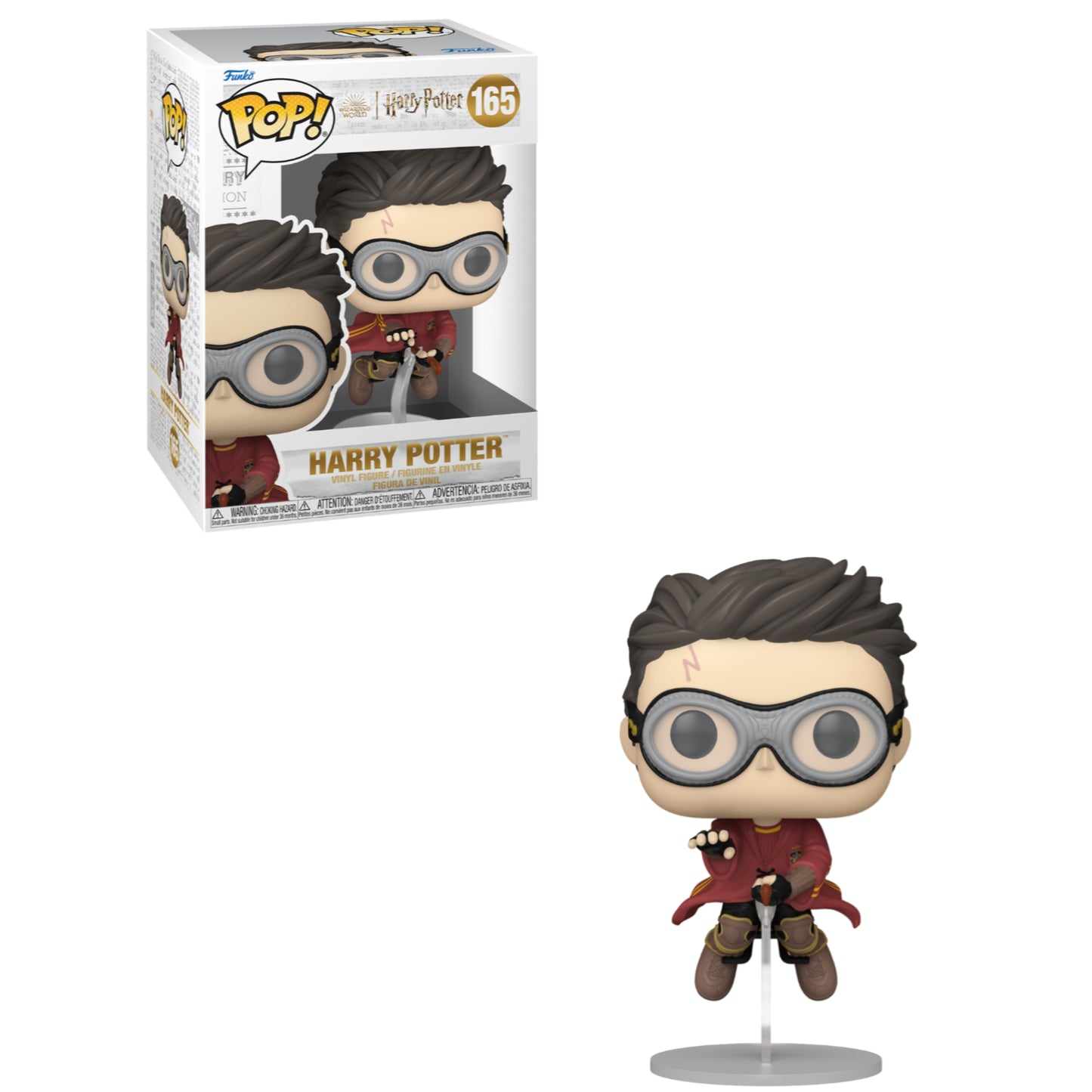 Funko POP! Movies: Harry Potter: Harry Potter with Broom #165 Figure