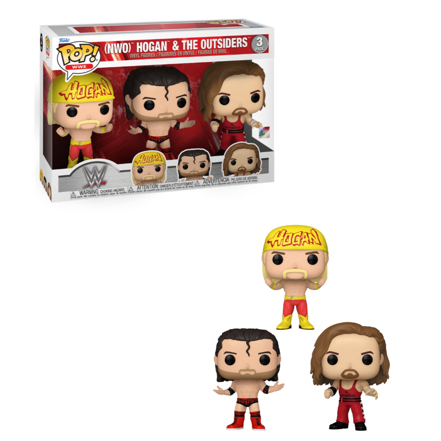 Funko POP! WWE: (NWO) Hogan & The Outsiders 3-Pack Figure