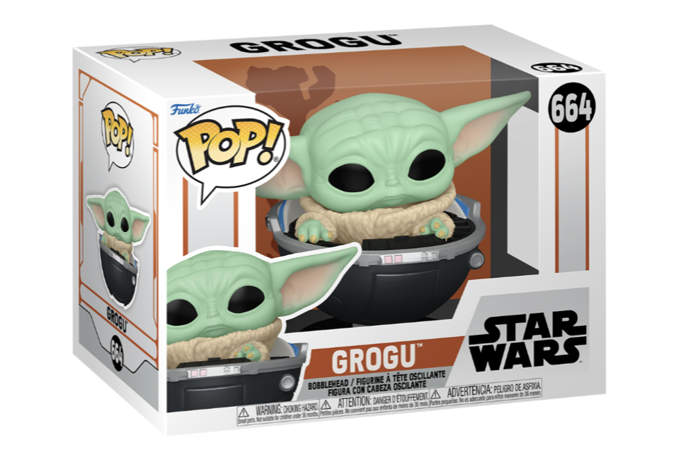 Funko POP! Star Wars: The Mandalorian - Grogu (In hovering pram) #664 Figure