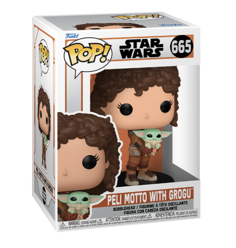 Funko POP! Star Wars: The Mandalorian - Peli Motto with Grogu #665 Figure