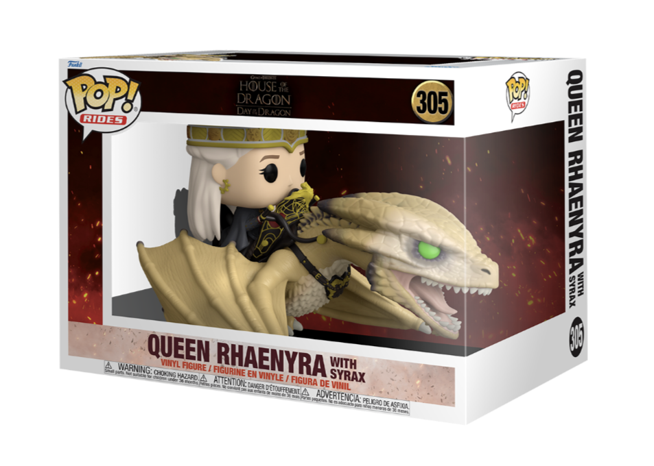 Funko POP! Rides: House of the Dragon - Queen Rhaenyra with Syrax #305 Figure