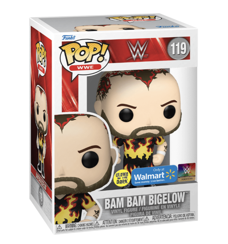 Funko POP! WWE: Bam Bam Bigelow(Glow) #119 Figure