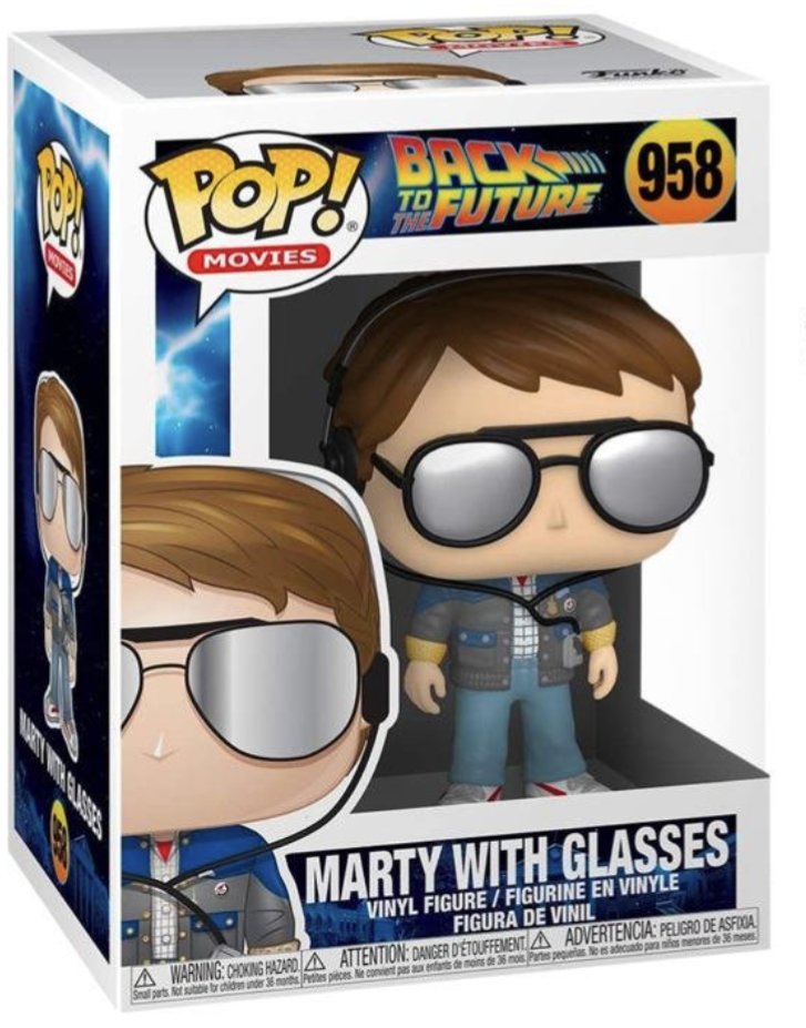 Funko POP! Movies: Back to the Future - Marty with Glasses #958 Figure