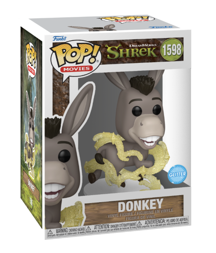 Funko POP! Movies: Shrek - Donkey (Glitter) #1598 Figure