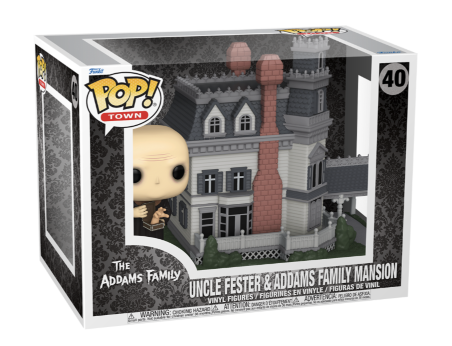 Funko POP! TV - Town: The Addams Family - Uncle Fester and Addams Family Mansion #40