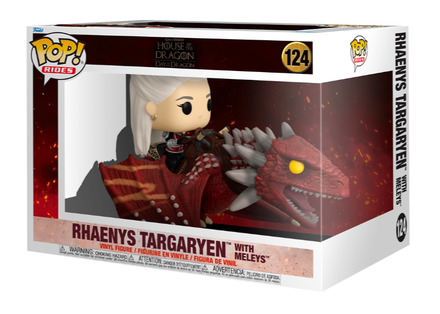 Funko POP! Rides: House of the Dragon - Rhaenys Targaryen with Meleys #124 Figure