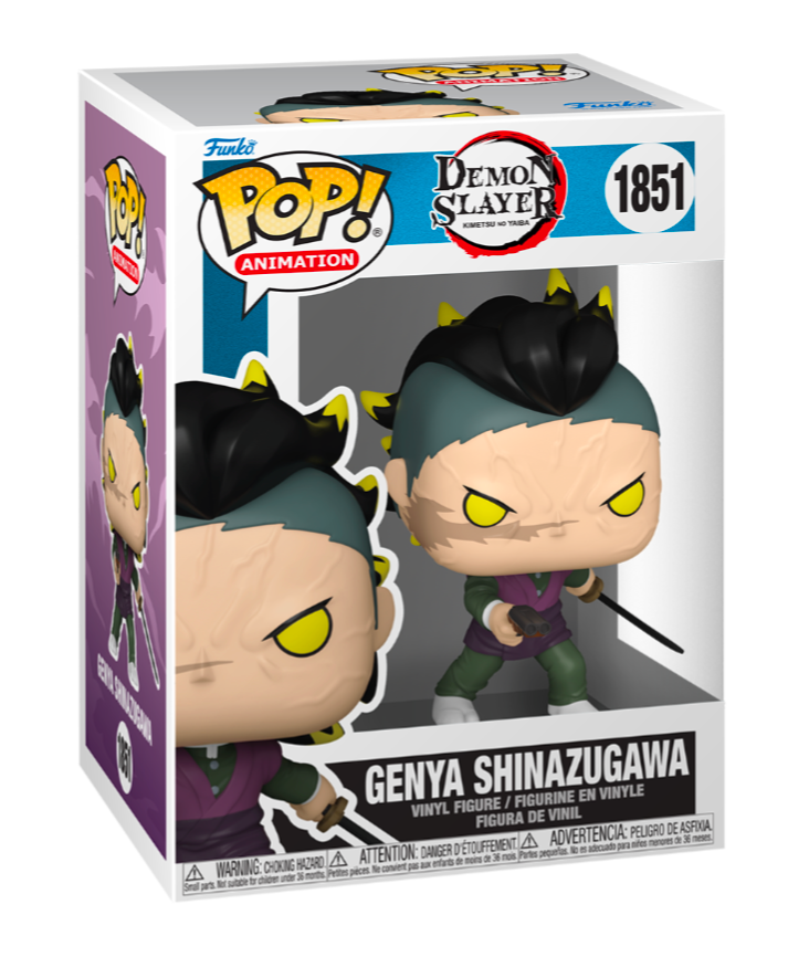 Funko POP! Animation: Demon Slayer Kimetsu no Yaiba - Genya Shinazugawa #1851 Figure