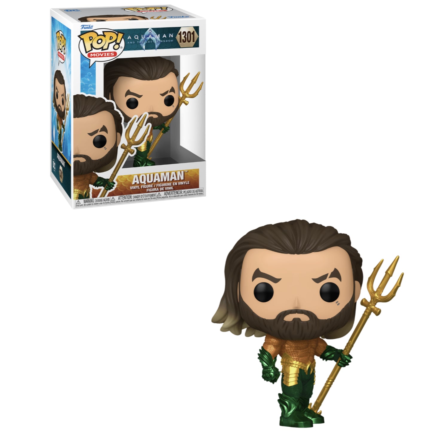 Funko POP! Movies: Aquaman and the Lost Kingdom - Aquaman #1301 Figure