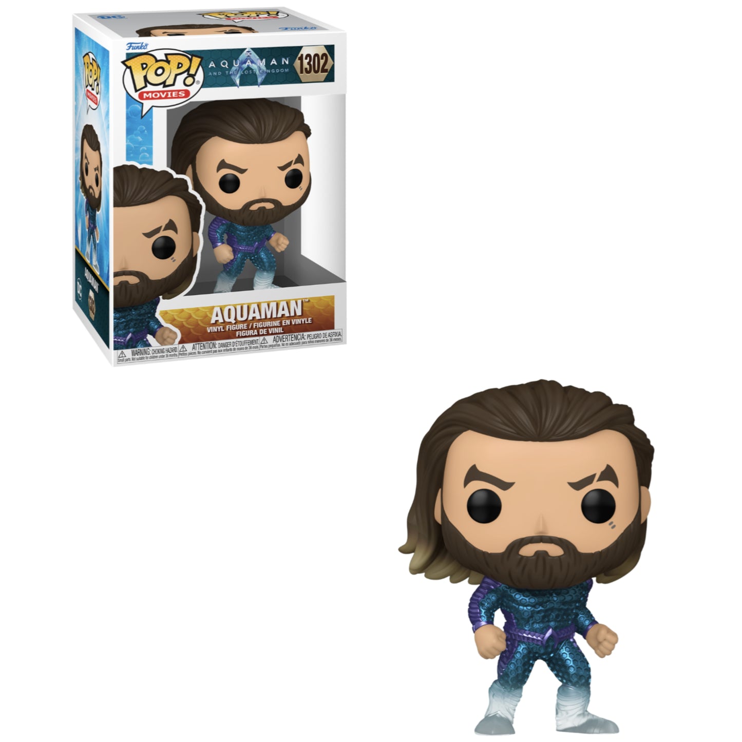 Funko POP! Movies: Aquaman and the Lost Kingdom - Aquaman (Stealth Suit) #1302 Figure