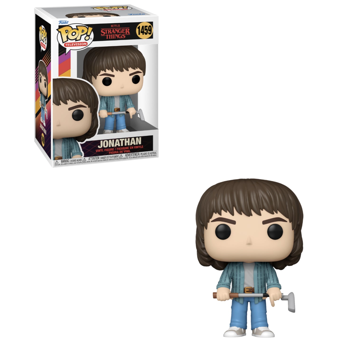 Funko POP! TV: Stranger Things - Jonathan (with Golf Club) #1459 Figure