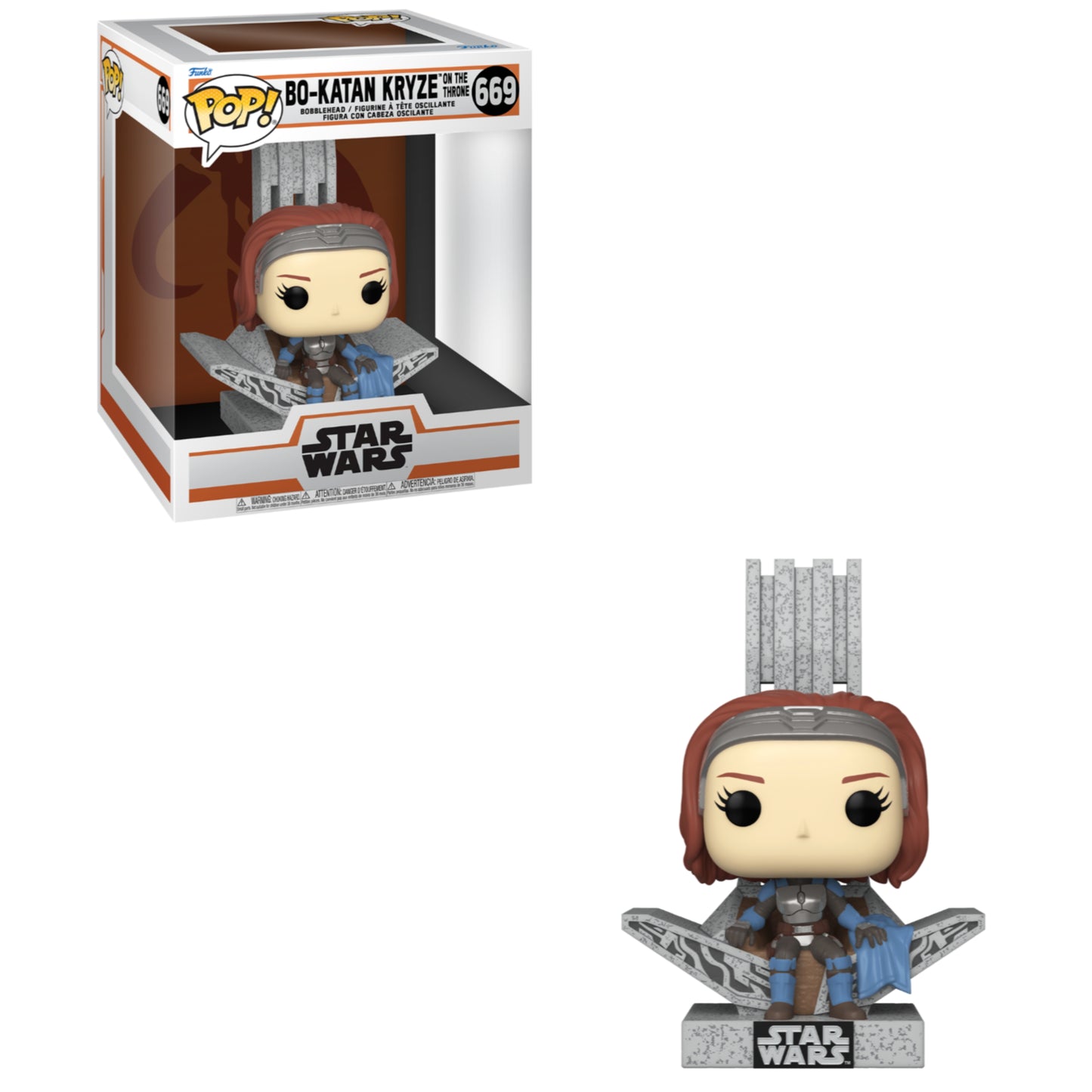 Funko POP! Star Wars: The Mandalorian - Bo-Katan Kryze on the Throne #669 Figure