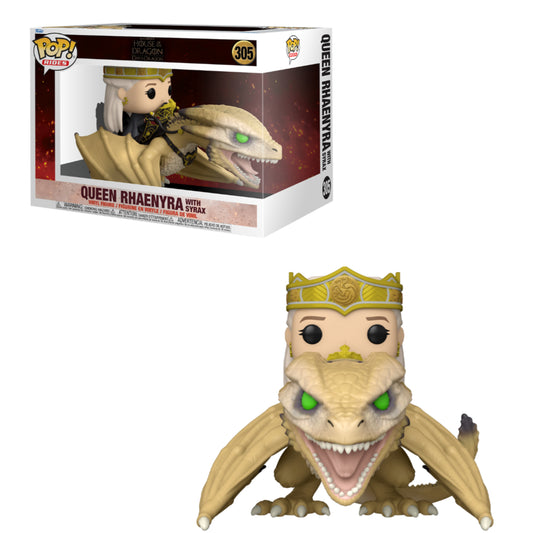 Funko POP! Rides: House of the Dragon - Queen Rhaenyra with Syrax #305 Figure