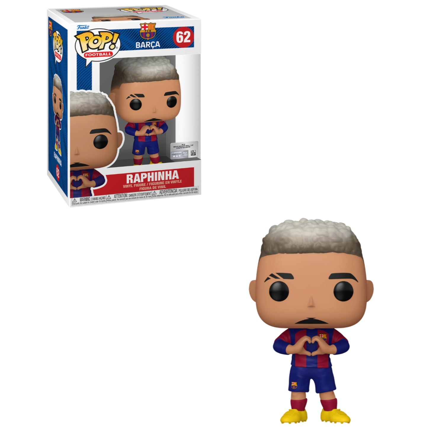 Funko POP! Football: Barcelona - Raphinha #62 Figure