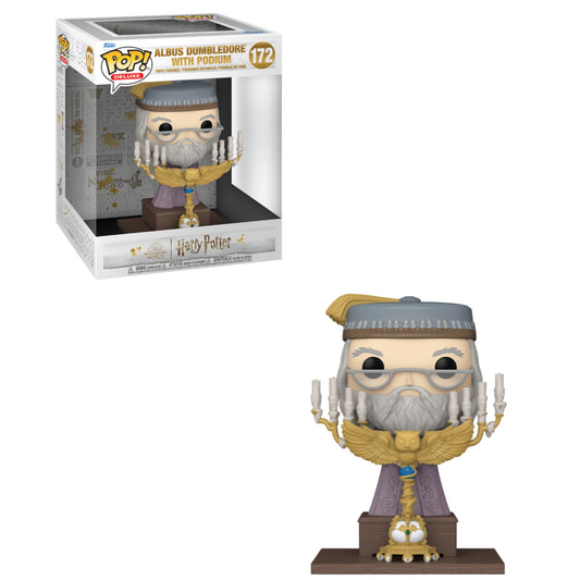 Funko POP! Deluxe: Harry Potter - Albus Dumbledore with Podium #172 Figure