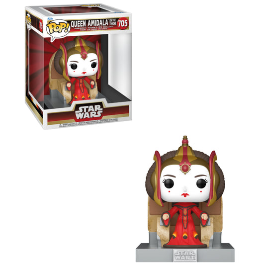 Funko POP! Deluxe: Star Wars The Phantom Menace - Queen Amidala on the Throne #705 Figure