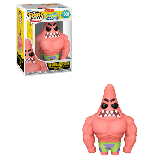 Funko POP! Animation: SpongeBob SquarePants - Fry Cook Games Patrick #1668 Figure