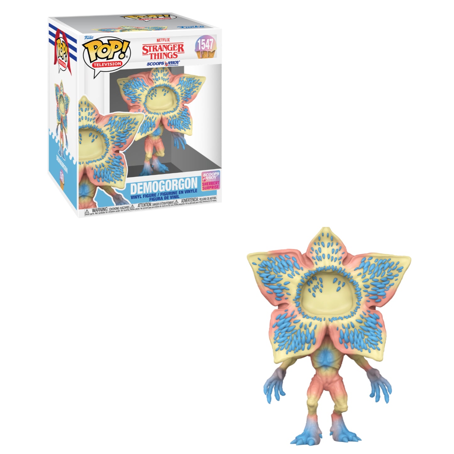 Funko POP! TV: Stranger Things - Demogorgon (Scoops Ahoy) #1547 Supersized Figure