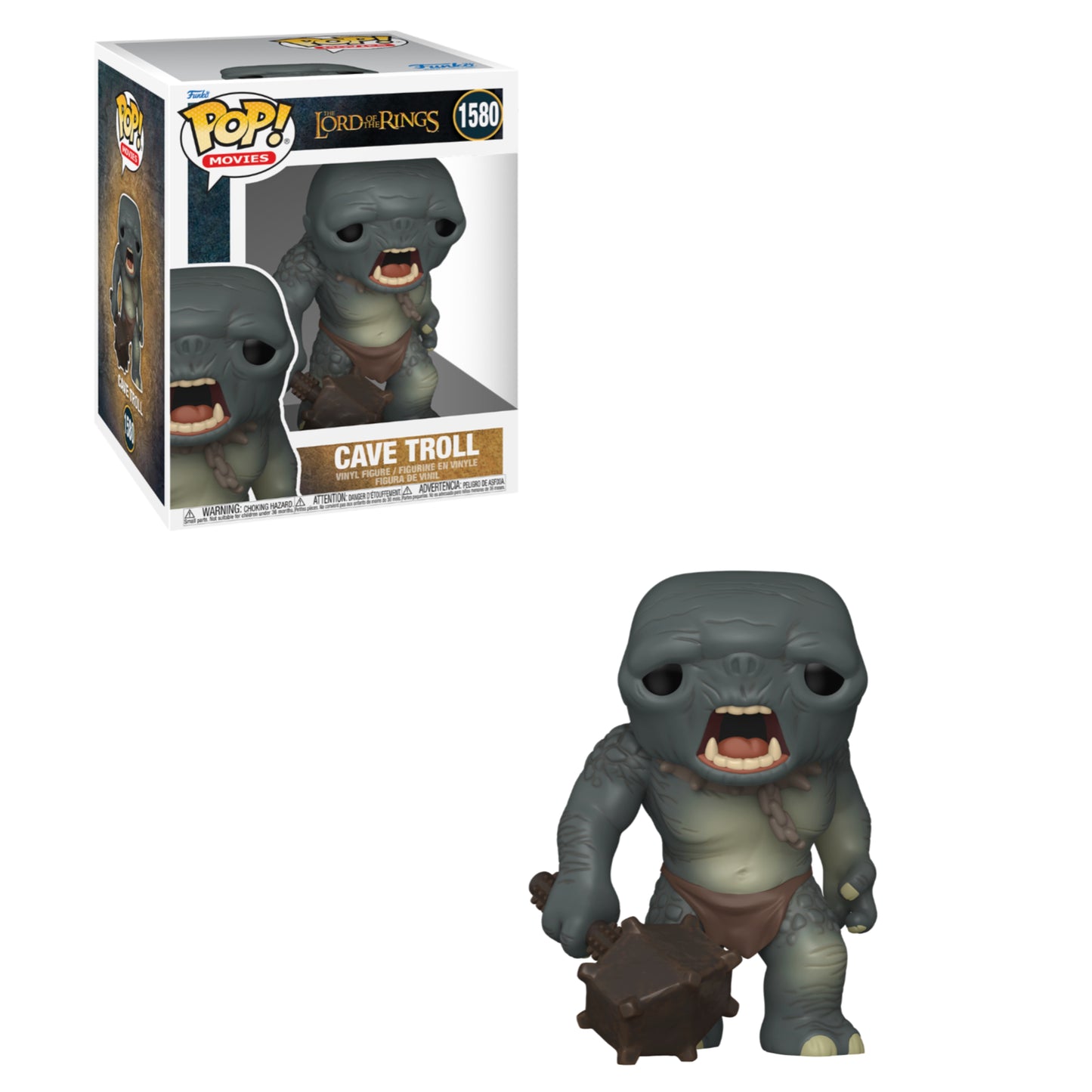 Funko POP! Movies: The Lord of the Rings - Cave Troll #1580 Supersized Figure