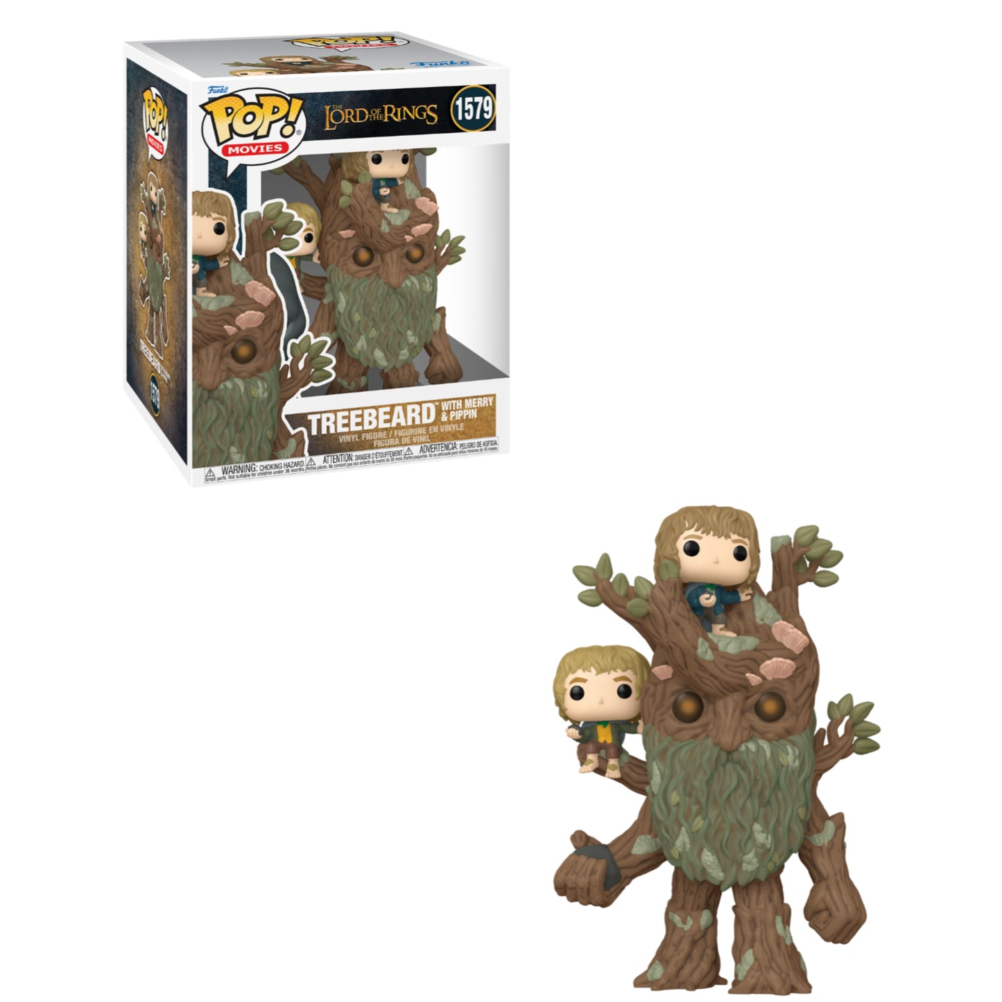 Funko POP! Movies: The Lord of the Rings - Treebeard with Merry & Pippin #1579 Figure