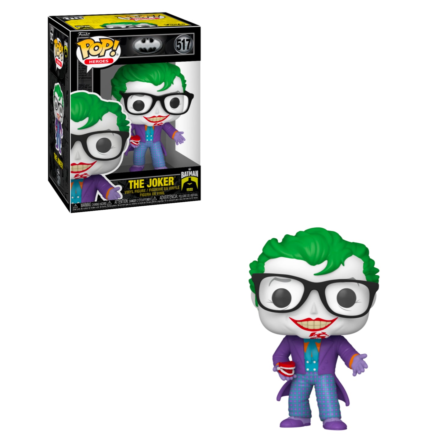 Funko POP! Movies: Batman 85th Anniversary - The Joker (With teeth) #517 Figure