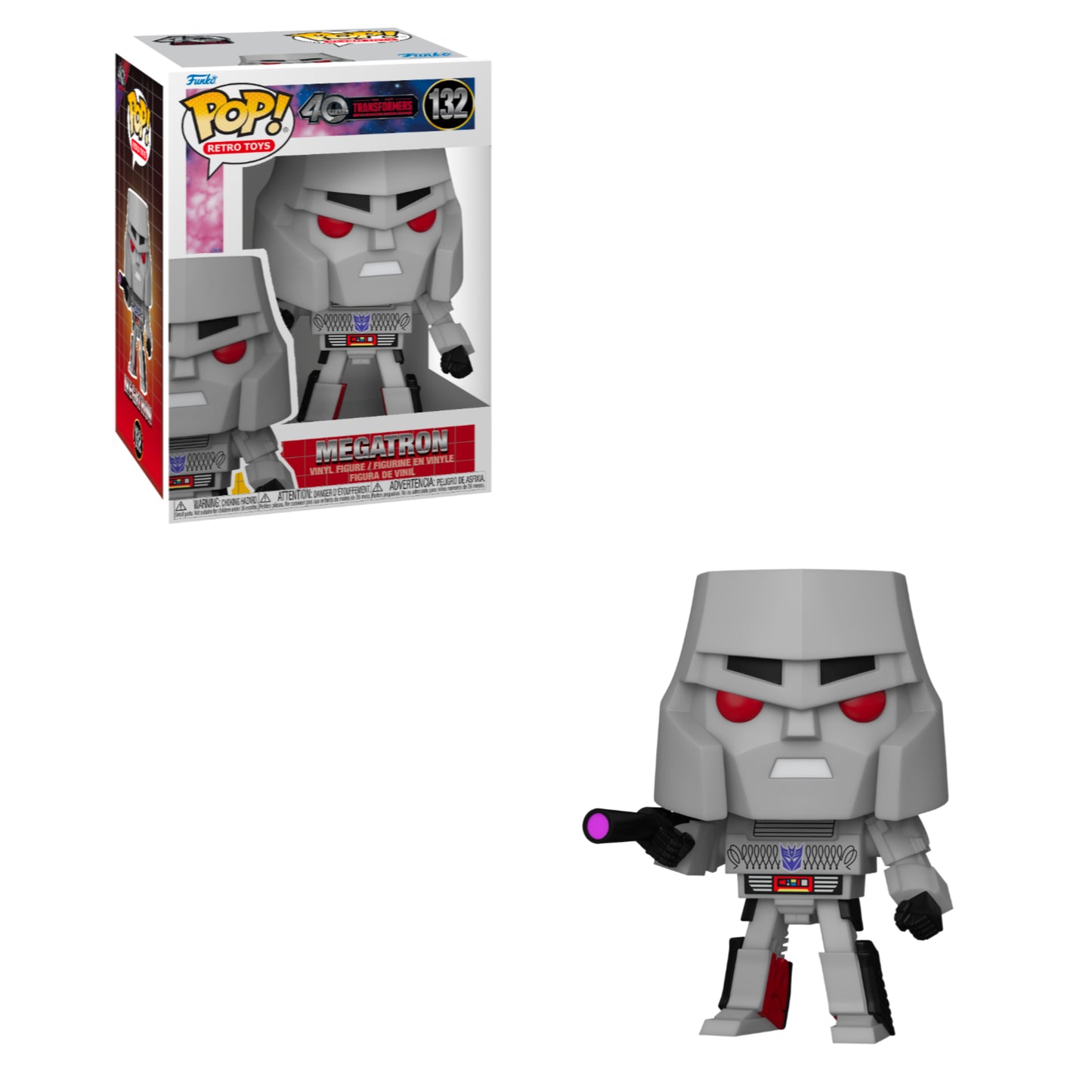 Funko POP! Retro Toys: Transformers - Megatron #132 Figure