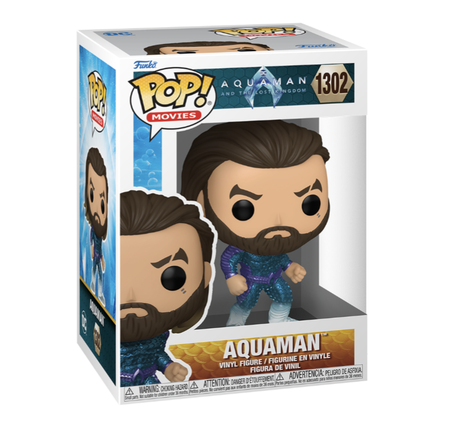 Funko POP! Movies: Aquaman and the Lost Kingdom - Aquaman (Stealth Suit) #1302 Figure