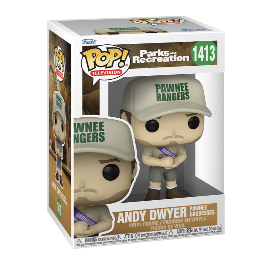 Funko POP! TV: Parks and Recreation - Andy Dwyer (Pawnee Goddesses) #1413 Figure