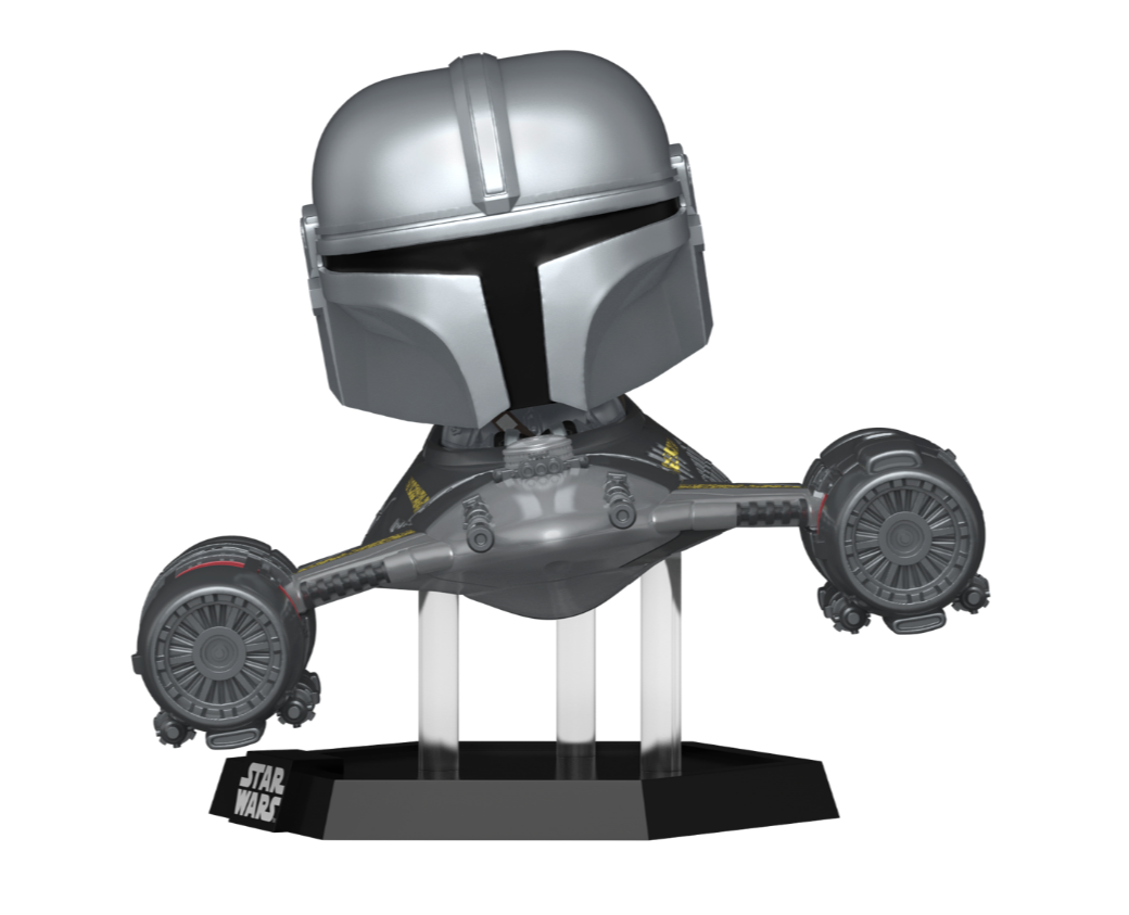 Funko POP! Star Wars: The Mandalorian - The Mandalorian in N-1 Starfighter (with R5-D4) #670 Figure