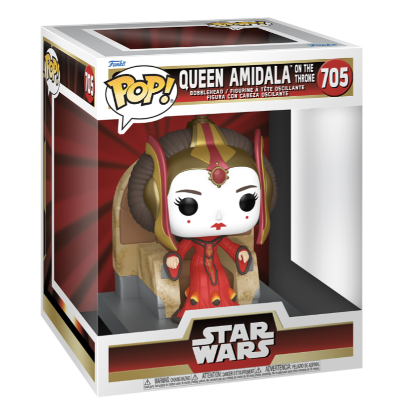 Funko POP! Deluxe: Star Wars The Phantom Menace - Queen Amidala on the Throne #705 Figure