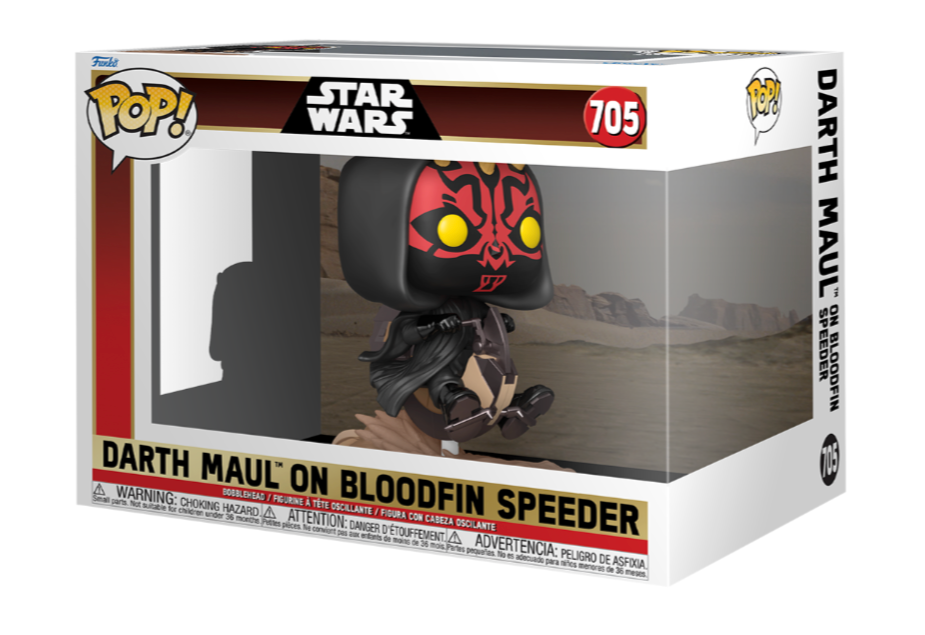 Funko POP! Rides: Star Wars The Phantom Menace - Darth Maul on Bloodfin Speeder #705 Figure