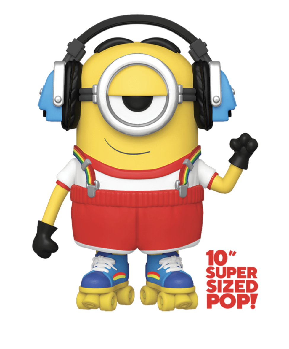 Funko POP! Movies: Minions 2 - The Rise of Gru - Roller Skating Stuart #906 Supersized Figure